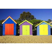 Bathing Boxes Wall Mural