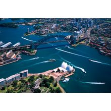 Sydney Harbor Bridge & Opera House Wallpaper Mural