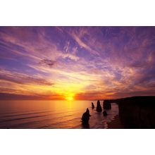 Sunset, Twelve Apostles, Port Campbell Wall Mural