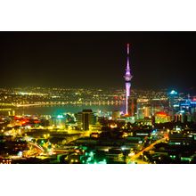 Waitemata Harbour At Night Wall Mural
