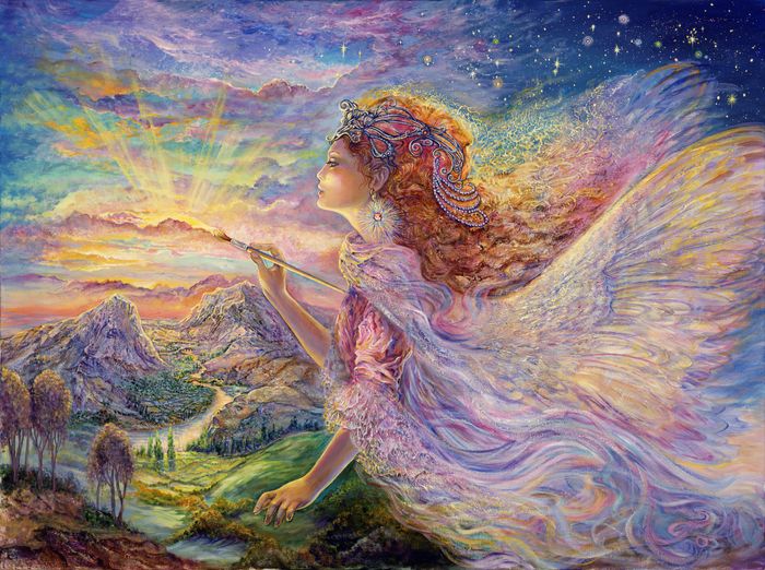 Aurora Wallpaper Mural by Josephine Wall - Murals Your Way