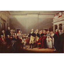 The Resignation of George Washington Wall Mural