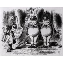 Tweedledum and Tweedledee Wall Mural