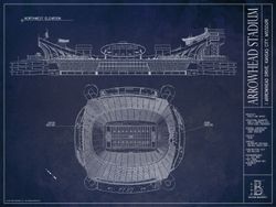 Busch Stadium Blueprint Wallpaper Mural - Murals Your Way