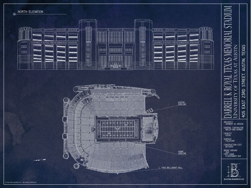 Darrell-K-Royal-Texas-Memorial-Stadium-Blueprint-Wallpaper-Mural