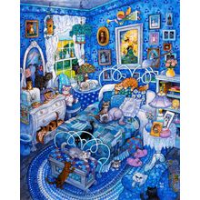 Patchwork Cats Wall Mural