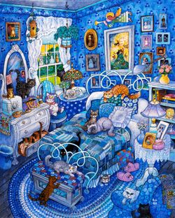 Patchwork-Cats-Wall-Mural