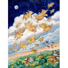 If Pigs Could Fly Wall Mural