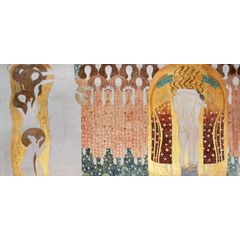 The Beethoven Frieze: The Longing for Happiness  Wall Mural