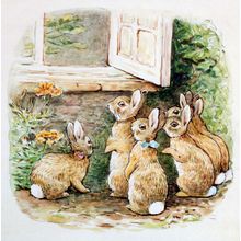 The Flopsy Bunnies At The Window Wallpaper Mural