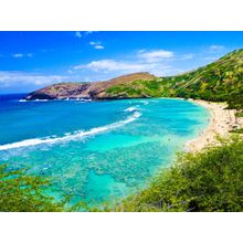 Snorkeling Bay in Oahu, Hawaii Wall Mural