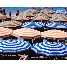 Umbrellas On The Beach Wall Mural