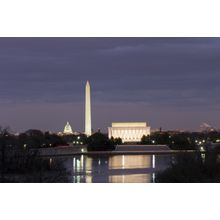 Washington DC At Night Wall Mural