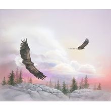 Soaring With Eagles Mural Wallpaper