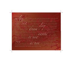 Restful - Red Wall Mural