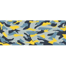 Camouflage - Yellow & Blue Wallpaper