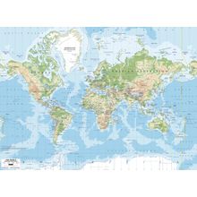 Customized World Map 2 Wallpaper Mural