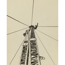 Starting to "Jump the Derrick," Empire State Building Wall Mural