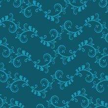 Flourish - Blue Wallpaper
