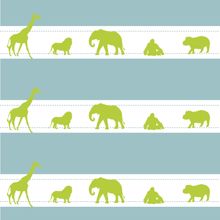 Jungle Ribbons - Boy Wall Mural