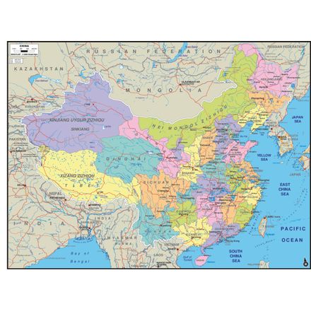 China Map Mural - Murals Your Way