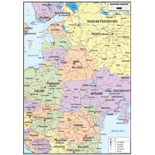 Eastern Europe Map Wall Mural