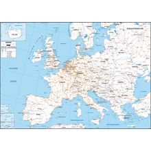 Europe 5 Map Wall Mural