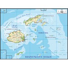 Fiji Map Wall Mural