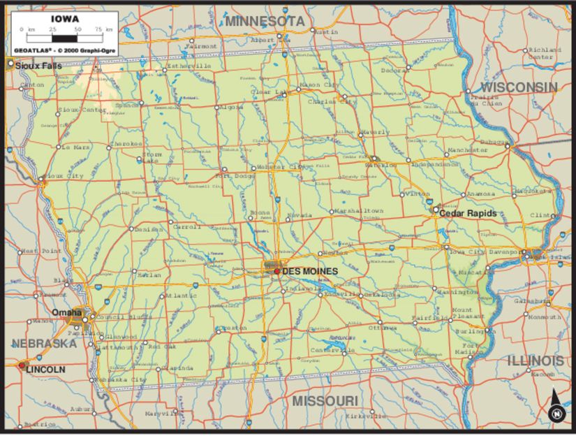 Iowa-Map-Wall-Mural