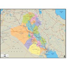 Iraq 2 Map Wall Mural