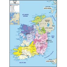 Ireland 2 Map Wall Mural