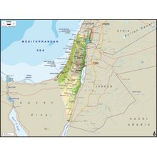 Israel 2 Map Wall Mural