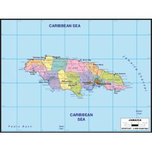 Jamaica 2 Map Wall Mural