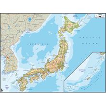 Japan Map Wall Mural