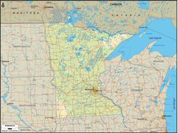 St Paul, MN 1891 Map Wall Mural - Murals Your Way