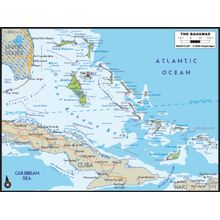 The Bahamas Map Wall Mural