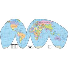 The World 3 Map Wall Mural