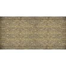 Aging Brownish Gray Brick Panoramic Mural