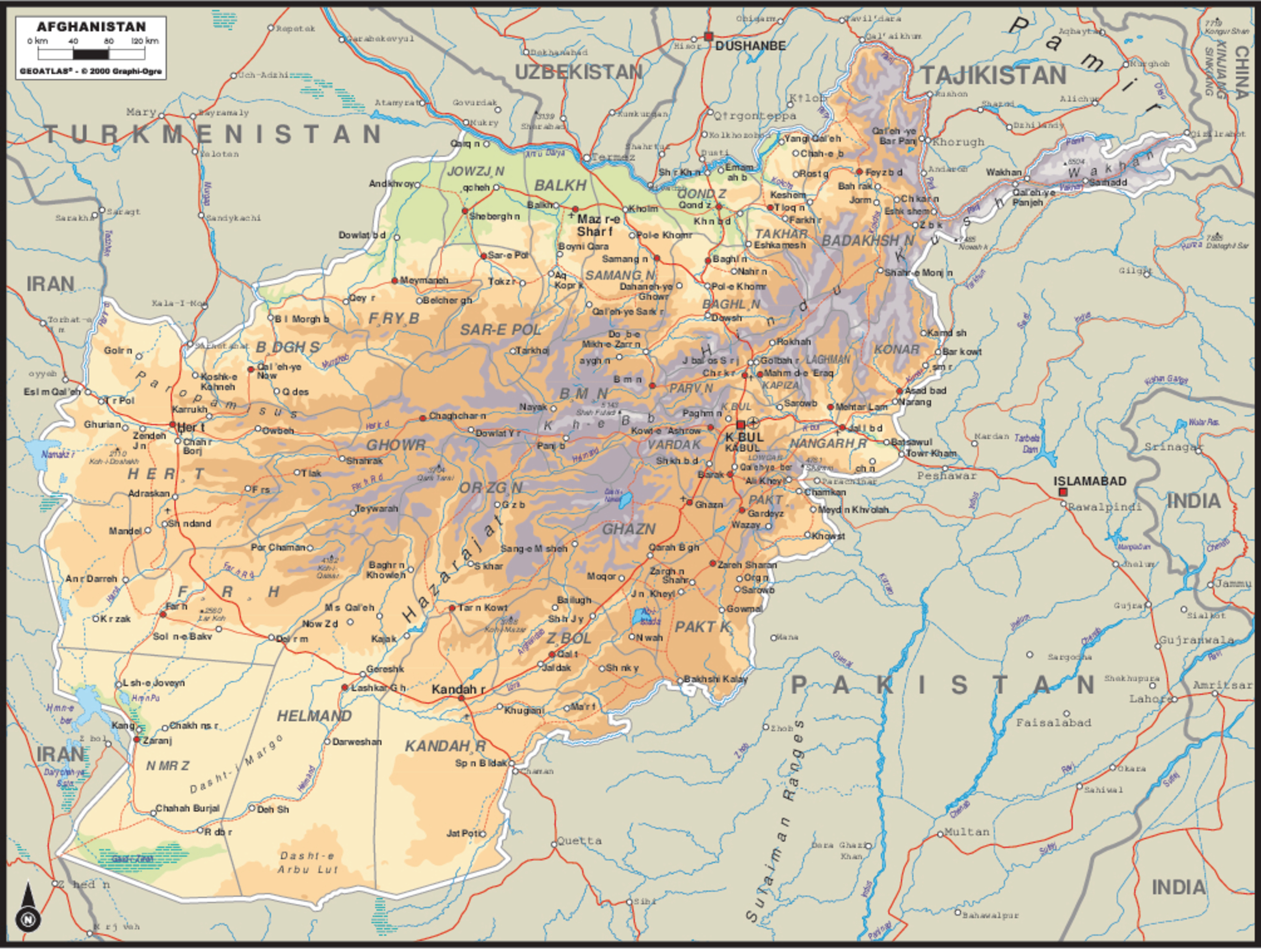 Afghanistan Mural By EGI Maps - Murals Your Way
