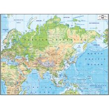 Asia Wall Map Wall Mural