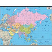 Asia 4 Map Wall Mural