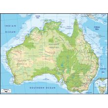 Australia Map Mural Wallpaper