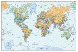 Classic-World-Map-Mural-Wallpaper
