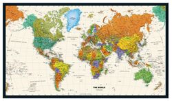 Contemporary-World-Map-Mural-Wallpaper