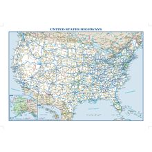 USA Highways Map Wall Mural