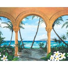 Wailea Walkway Wall Mural