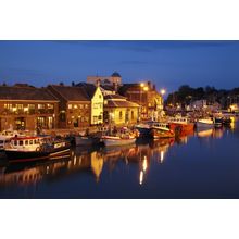 Fishing Boats And Custom House Quay Wall Mural