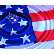 Patriotic Water Droplet Wall Mural
