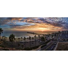 Sunset in Oceanside Wall Mural