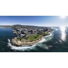 La Jolla Cove Aerial Panoramic Wall Mural